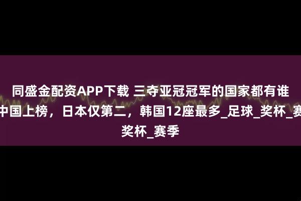 同盛金配资APP下载 三夺亚冠冠军的国家都有谁？中国上榜，日本仅第二，韩国12座最多_足球_奖杯_赛季